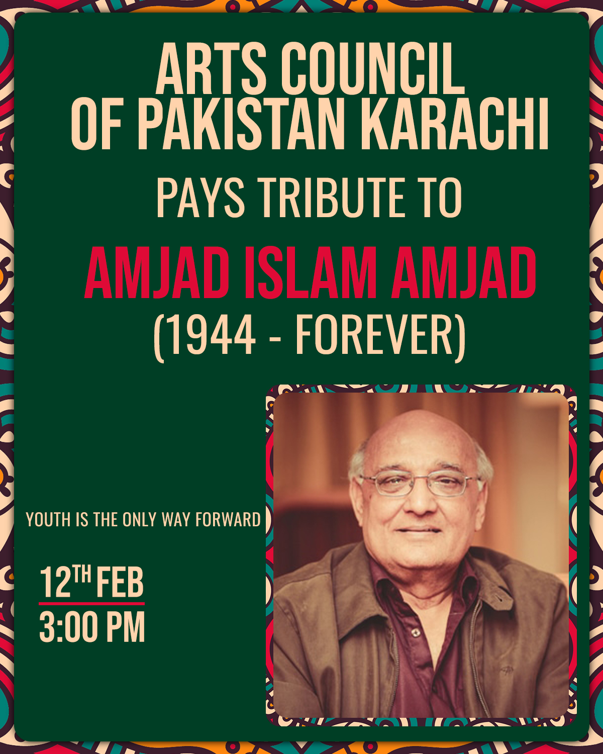 Tribute to Amjad Islam Amjad